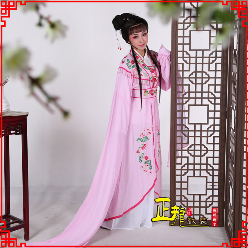黄梅花旦黄梅戏服古装戏服水袖戏剧假云肩长披